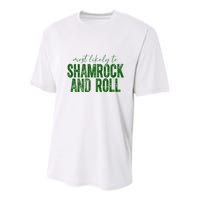 Most Likely To Be Shamrock And Roll Funny St Patricks Day Youth Performance Sprint T-Shirt