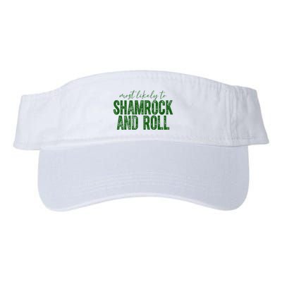 Most Likely To Be Shamrock And Roll Funny St Patricks Day Visor