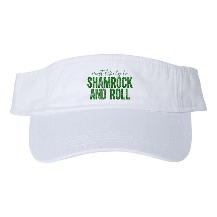 Most Likely To Be Shamrock And Roll Funny St Patricks Day Visor
