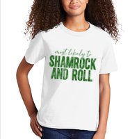 Most Likely To Be Shamrock And Roll Funny St Patricks Day Kids T-Shirt