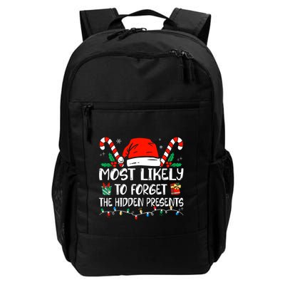 Most Likely To Forget The Hidden Presents Family Christmas Backpack