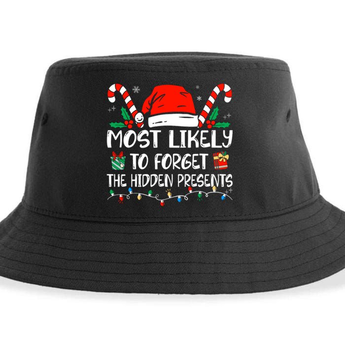 Most Likely To Forget The Hidden Presents Family Christmas Sustainable Bucket Hat