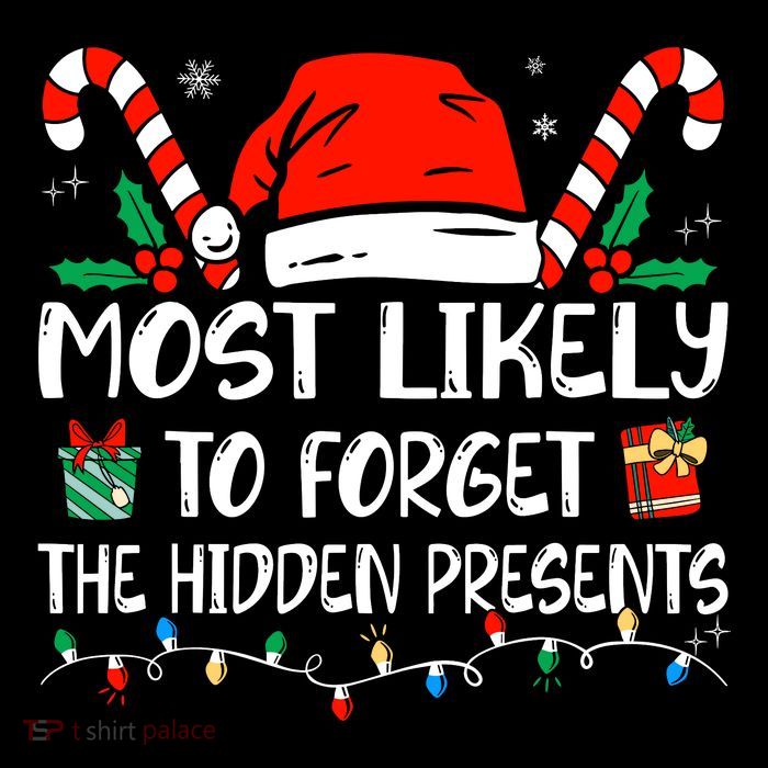 Most Likely To Forget The Hidden Presents Family Christmas Flatbill Hat