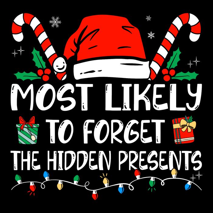 Most Likely To Forget The Hidden Presents Family Christmas 16 in Basic Backpack