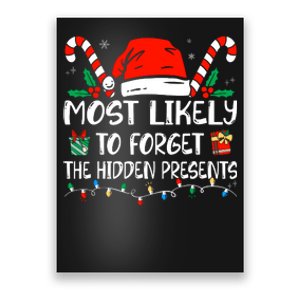 Most Likely To Forget The Hidden Presents Family Christmas Poster