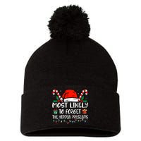 Most Likely To Forget The Hidden Presents Family Christmas Pom Pom 12in Knit Beanie