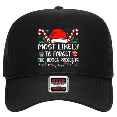 Most Likely To Forget The Hidden Presents Family Christmas Trucker Hat