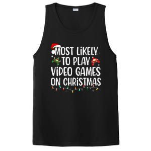 Most Likely To Play Video Games On Christmas Family Matching Gift PosiCharge Competitor Tank