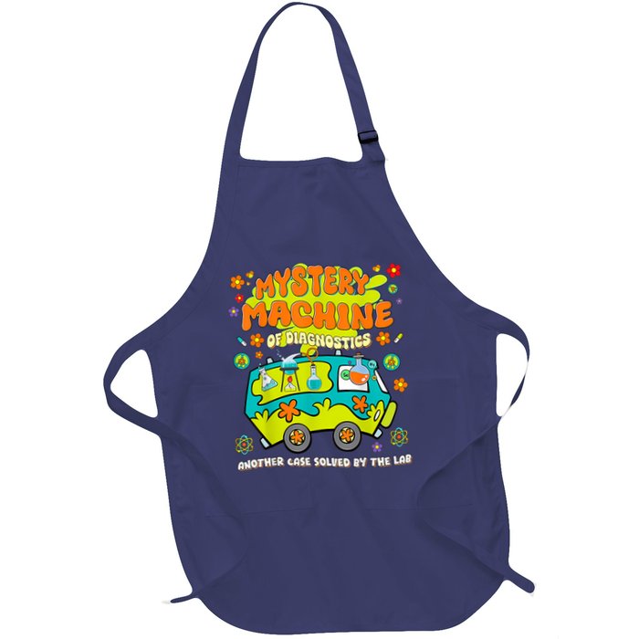 Med Lab Tech Lab Week 2025 Mystery Machine of Diagnostics Full-Length Apron With Pockets