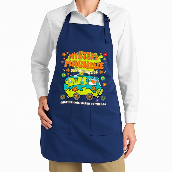 Med Lab Tech Lab Week 2025 Mystery Machine of Diagnostics Full-Length Apron With Pockets