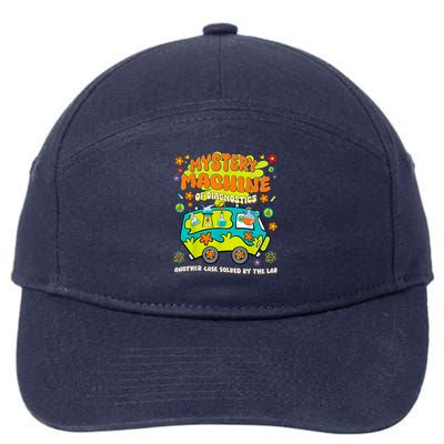 Med Lab Tech Lab Week 2025 Mystery Machine of Diagnostics 7-Panel Snapback Hat