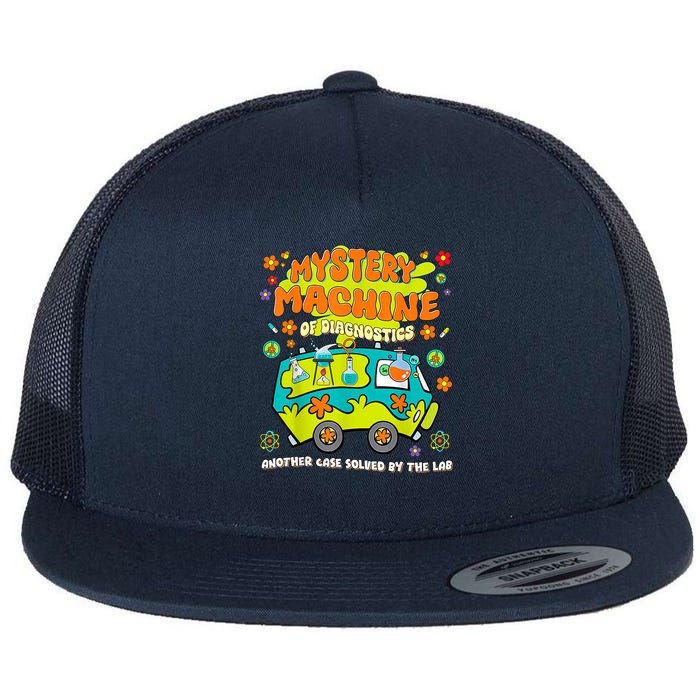 Med Lab Tech Lab Week 2025 Mystery Machine of Diagnostics Flat Bill Trucker Hat