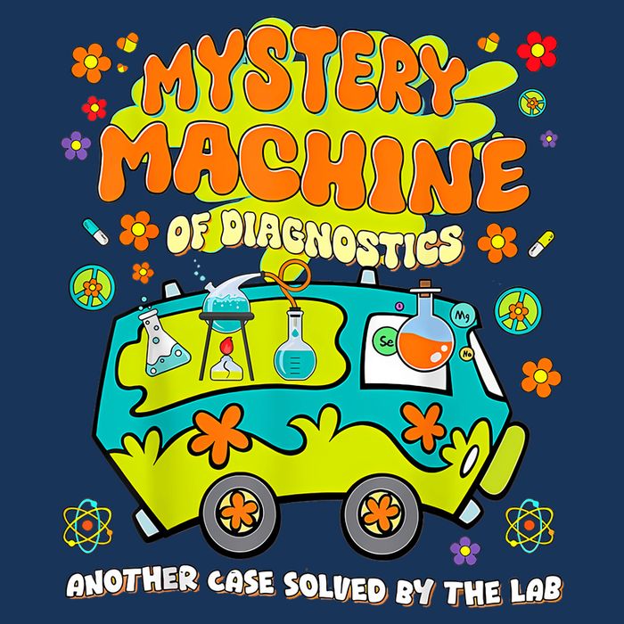 Med Lab Tech Lab Week 2025 Mystery Machine of Diagnostics Flat Bill Trucker Hat