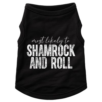 Most Likely To Be Happy Go Lucky Funny St Patricks Day Doggie Tank