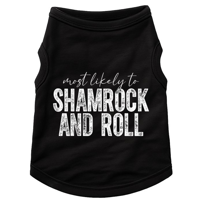 Most Likely To Be Happy Go Lucky Funny St Patricks Day Doggie Tank
