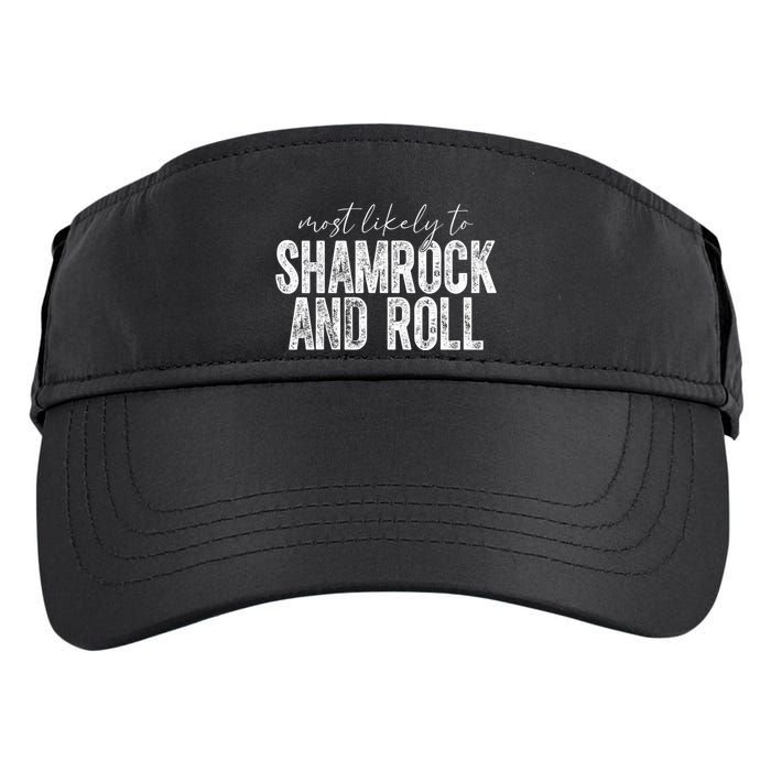 Most Likely To Be Happy Go Lucky Funny St Patricks Day Adult Drive Performance Visor