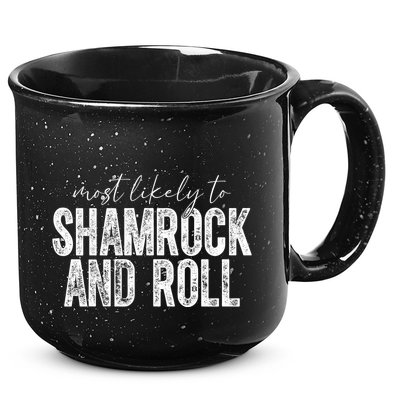 Most Likely To Be Happy Go Lucky Funny St Patricks Day 15oz Campfire Ceramic Mug