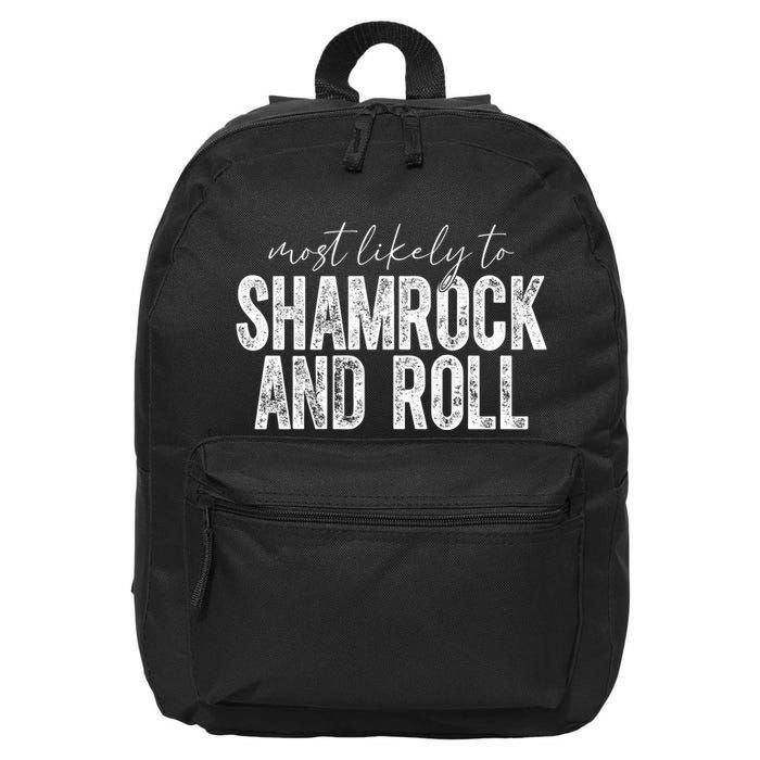 Most Likely To Be Happy Go Lucky Funny St Patricks Day 16 in Basic Backpack