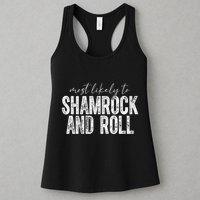 Most Likely To Be Happy Go Lucky Funny St Patricks Day Womens Tank Top