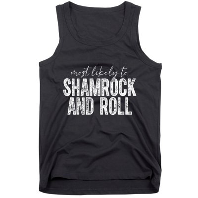 Most Likely To Be Happy Go Lucky Funny St Patricks Day Tank Top