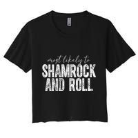 Most Likely To Be Happy Go Lucky Funny St Patricks Day Crop Top