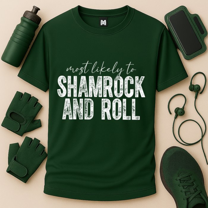 Most Likely To Be Happy Go Lucky Funny St Patricks Day Performance Shirt