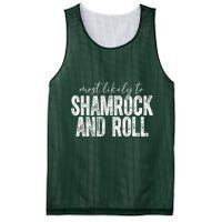 Most Likely To Be Happy Go Lucky Funny St Patricks Day Mesh Reversible Basketball Jersey Tank