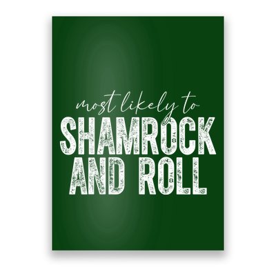 Most Likely To Be Happy Go Lucky Funny St Patricks Day Poster
