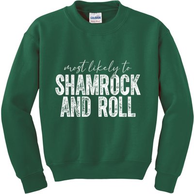 Most Likely To Be Happy Go Lucky Funny St Patricks Day Kids Sweatshirt
