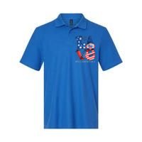 Medical Laboratory Technician Love 4th Of July Gnome Usa Funny Gift Softstyle Adult Sport Polo