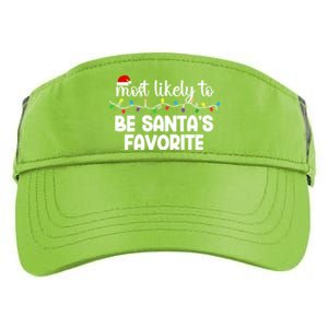 Most Likely To Family Gift Pajamas Christmas Funny Gift Adult Drive Performance Visor