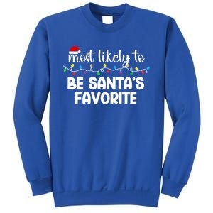 Most Likely To Family Gift Pajamas Christmas Funny Gift Sweatshirt