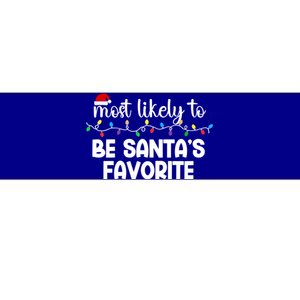 Most Likely To Family Gift Pajamas Christmas Funny Gift Bumper Sticker