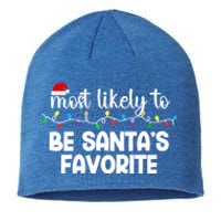 Most Likely To Family Gift Pajamas Christmas Funny Gift Sustainable Beanie