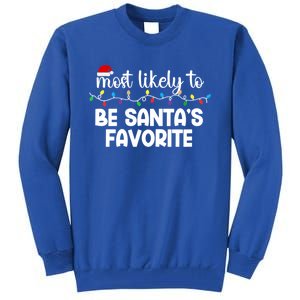 Most Likely To Family Gift Pajamas Christmas Funny Gift Tall Sweatshirt