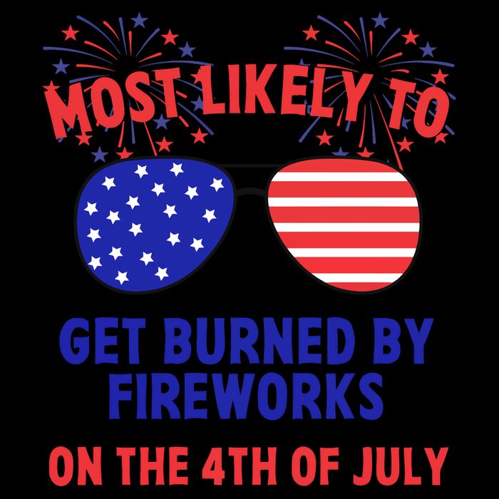 Most Likely To Get Burned By Fireworks 4th Of July 16 in Basic Backpack