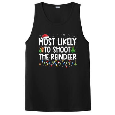 Most Likely To Christmas Shoot The Reindeer Family Group Gift PosiCharge Competitor Tank