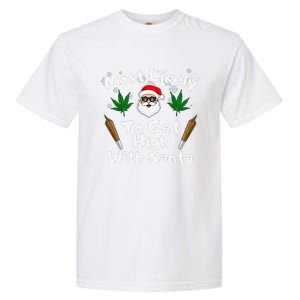 Most Likely To Get High With Santa Christmas Weed Garment-Dyed Heavyweight T-Shirt