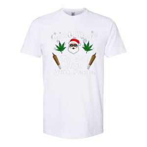 Most Likely To Get High With Santa Christmas Weed Softstyle CVC T-Shirt