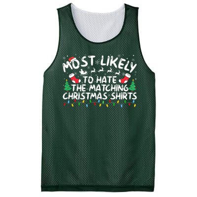 Most Likely To Hate The Matching Christmas  Mesh Reversible Basketball Jersey Tank