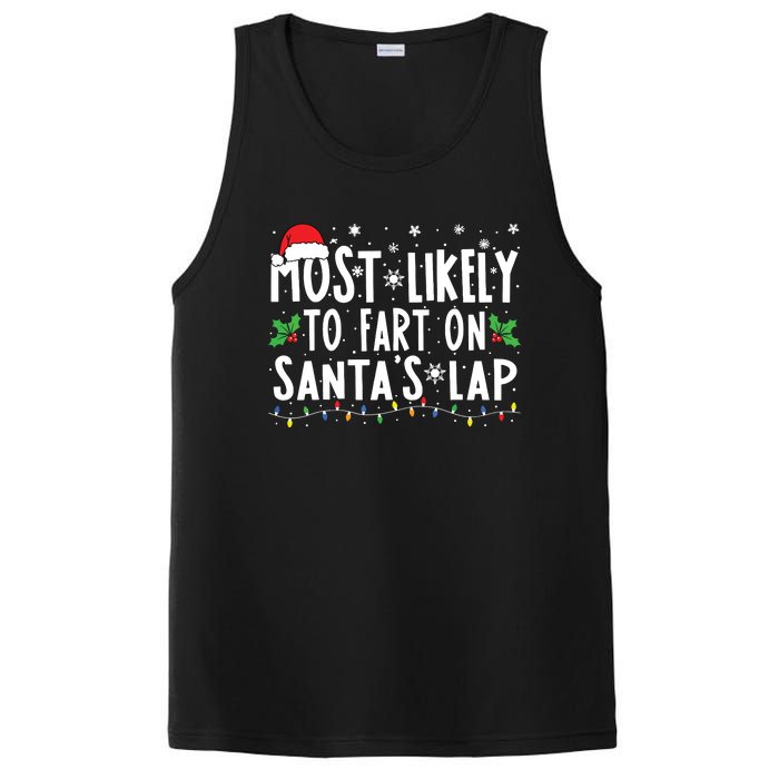 Most Likely To Fart On Santas Lap Family Matching Christmas PosiCharge Competitor Tank