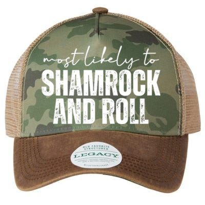 Most Likely To Shamrock And Roll St Patricks Legacy Tie Dye Trucker Hat