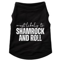 Most Likely To Shamrock And Roll St Patricks Doggie Tank
