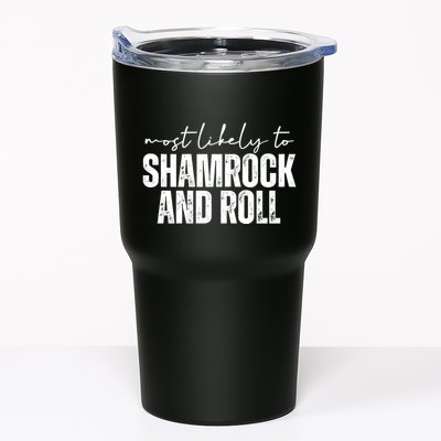 Most Likely To Shamrock And Roll St Patricks Tumbler