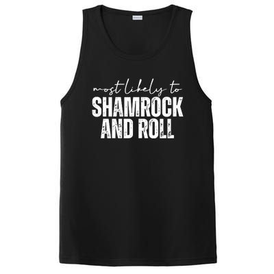 Most Likely To Shamrock And Roll St Patricks PosiCharge Competitor Tank