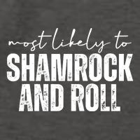 Most Likely To Shamrock And Roll St Patricks Vector Backpack