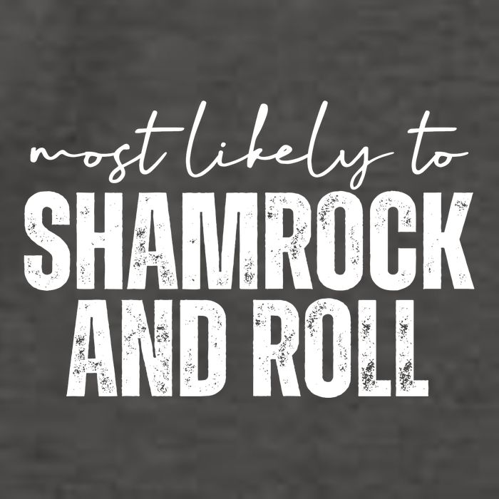 Most Likely To Shamrock And Roll St Patricks Vector Backpack