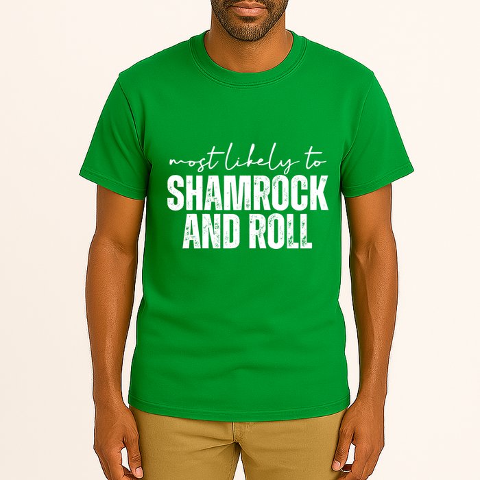 Most Likely To Shamrock And Roll St Patricks Tall T-Shirt