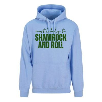 Most Likely To Shamrock And Roll St Patricks Unisex Surf Hoodie