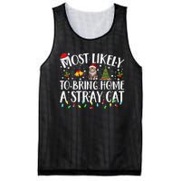 Most Likely To Bring Home A Stray Cat Matching Christmas Mesh Reversible Basketball Jersey Tank